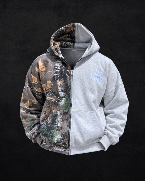 Camo Dip Zip-Up Hoodie