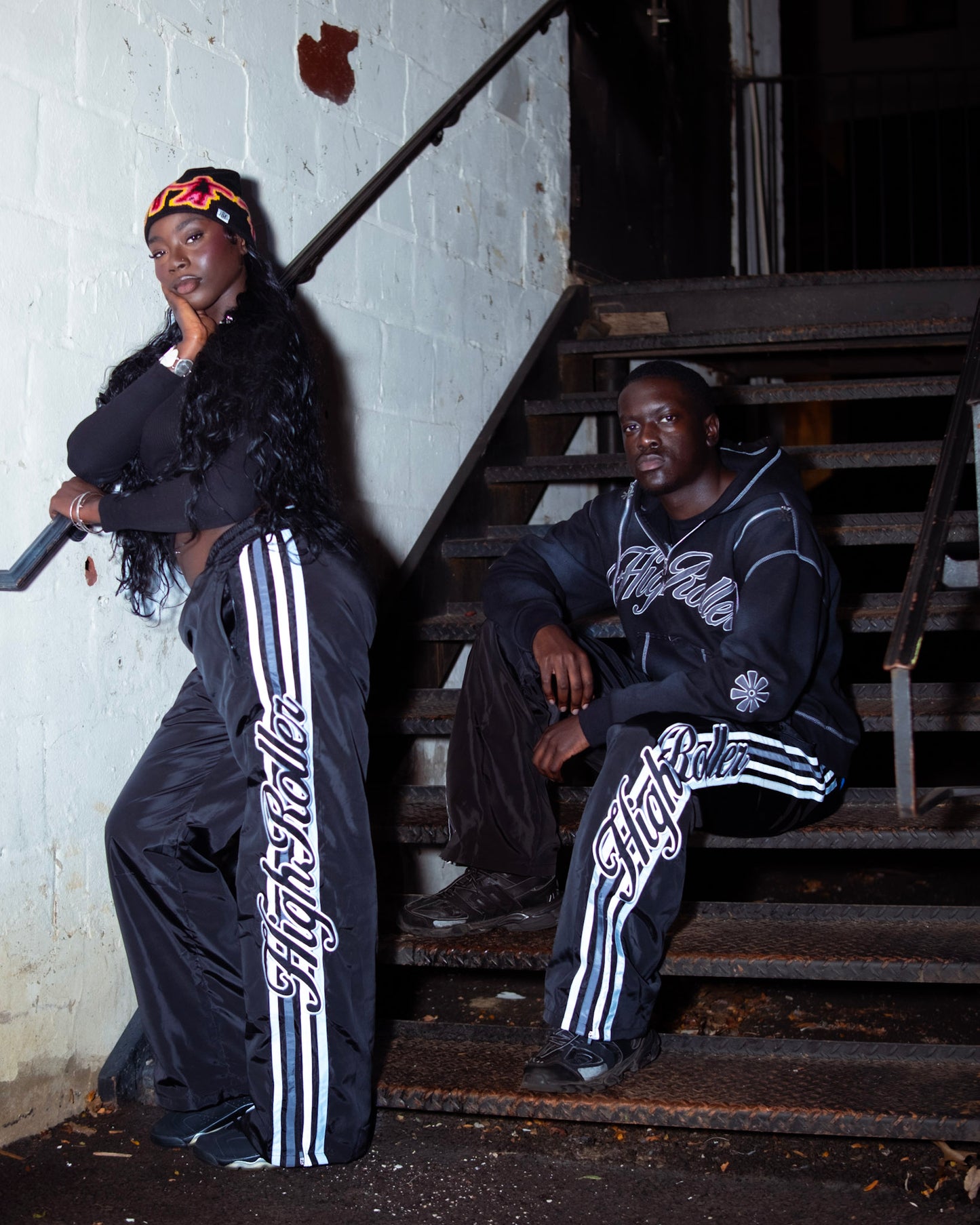 High Roller Nylon Track Pants