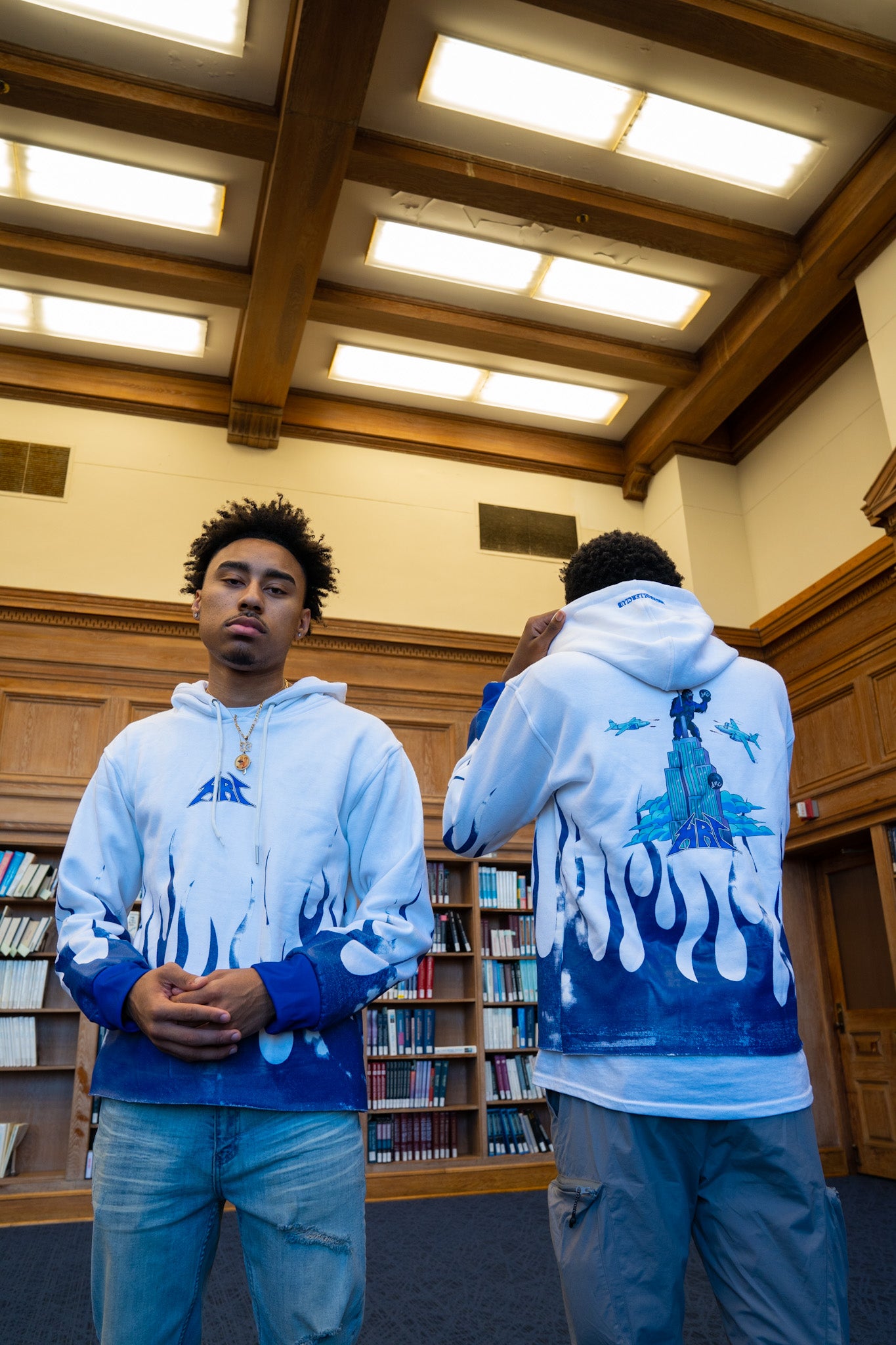 Empire State of Mind Hoodie  (Blue Flame)
